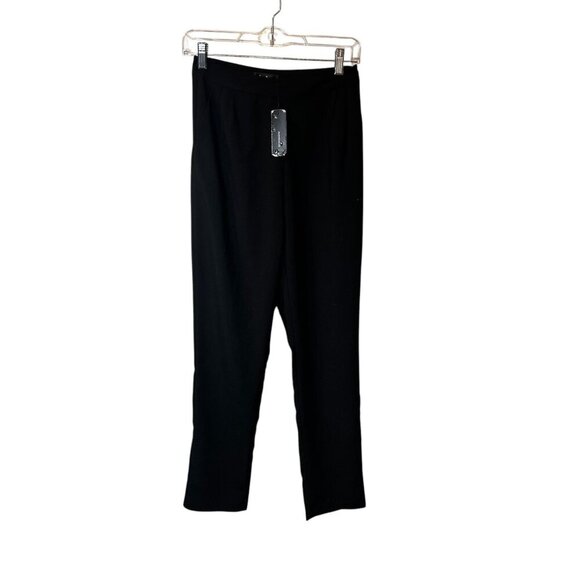 Lulus Black Pleated High-Waist Trousers Womens S NWT - Picture 1 of 8